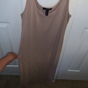 Tan nude color forever 21 strap dress